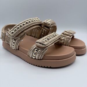 Steve Madden “Mona” gold sandals